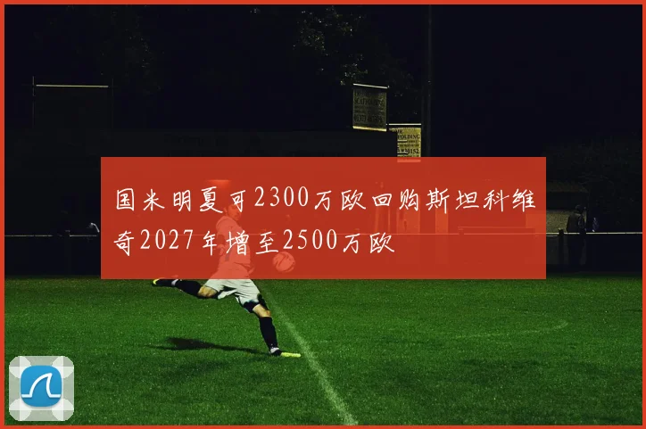 国米明夏可2300万欧回购斯坦科维奇2027年增至2500万欧